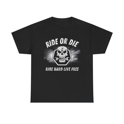 Biker tee shirt ride die - shirt,,